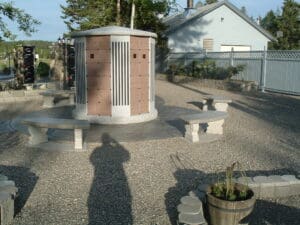 Curved Roman Benches